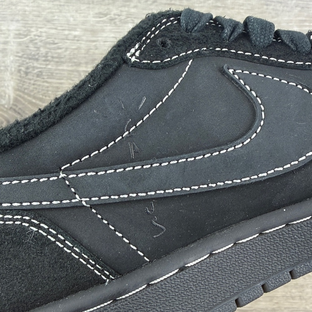 Nike Air Jordan 1 Retro Low OG SP x Travis Scott Men’s 9.5 Black Phantom Sneaker - Picture 12 of 16
